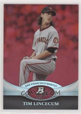 2011 Bowman Platinum - [Base] - Red #72 - Tim Lincecum