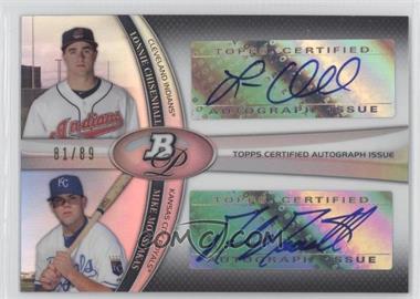 2011 Bowman Platinum - Dual Autograph #DAC-CM - Lonnie Chisenhall, Mike Moustakas /89