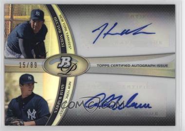 2011 Bowman Platinum - Dual Autograph #DAC-NW - Hector Noesi, Adam Warren /89