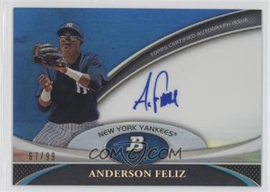 2011 Bowman Platinum - Prospect Autographs - Blue Refractor #BPA-AF - Anderson Feliz /99