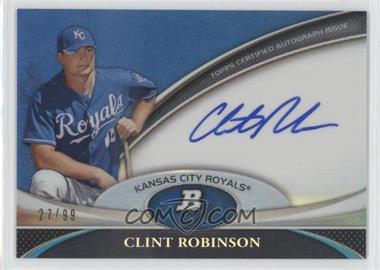 2011 Bowman Platinum - Prospect Autographs - Blue Refractor #BPA-CR - Clint Robinson /99