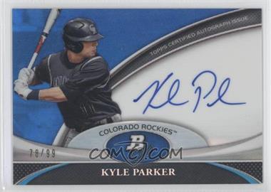 2011 Bowman Platinum - Prospect Autographs - Blue Refractor #BPA-KP - Kyle Parker /99