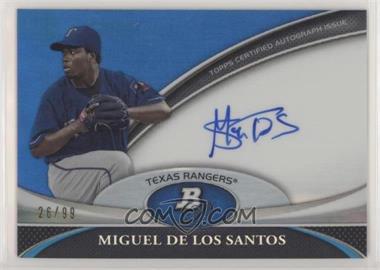 2011 Bowman Platinum - Prospect Autographs - Blue Refractor #BPA-MD - Miguel De Los Santos /99