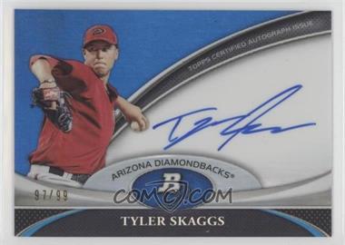 2011 Bowman Platinum - Prospect Autographs - Blue Refractor #BPA-TS - Tyler Skaggs /99