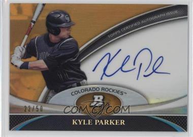 2011 Bowman Platinum - Prospect Autographs - Gold Refractor #BPA-KP - Kyle Parker /50