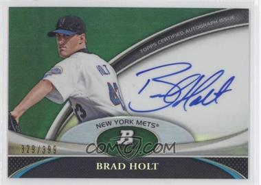 2011 Bowman Platinum - Prospect Autographs - Green Refractor #BPA-BHO - Brad Holt /399