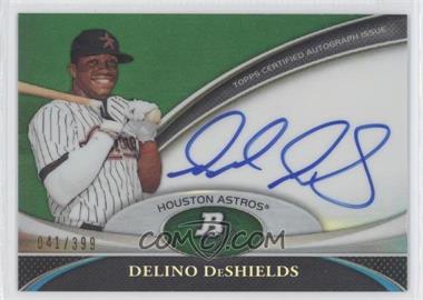 2011 Bowman Platinum - Prospect Autographs - Green Refractor #BPA-DD - Delino DeShields /399