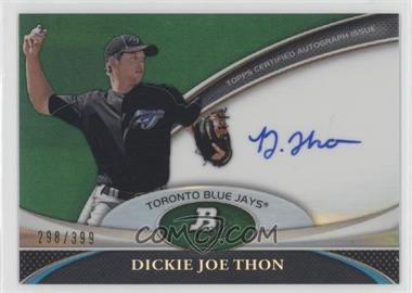 2011 Bowman Platinum - Prospect Autographs - Green Refractor #BPA-DJ - Dickie Joe Thon /399