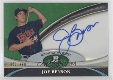 2011 Bowman Platinum - Prospect Autographs - Green Refractor #BPA-JB - Joe Benson /399