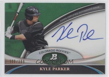 2011 Bowman Platinum - Prospect Autographs - Green Refractor #BPA-KP - Kyle Parker /399