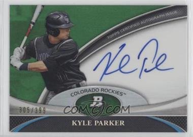 2011 Bowman Platinum - Prospect Autographs - Green Refractor #BPA-KP - Kyle Parker /399