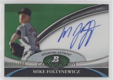 2011 Bowman Platinum - Prospect Autographs - Green Refractor #BPA-MF - Mike Foltynewicz /399