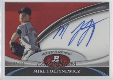 2011 Bowman Platinum - Prospect Autographs - Red Refractor #BPA-MF - Mike Foltynewicz /10