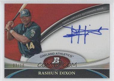 2011 Bowman Platinum - Prospect Autographs - Red Refractor #BPA-RD - Rashun Dixon /10