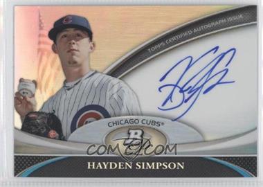 2011 Bowman Platinum - Prospect Autographs #BPA-HS - Hayden Simpson