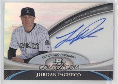 2011 Bowman Platinum - Prospect Autographs #BPA-JPA - Jordan Pacheco