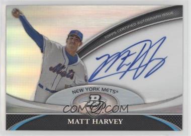 2011 Bowman Platinum - Prospect Autographs #BPA-MH - Matt Harvey