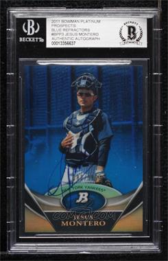 2011 Bowman Platinum - Prospects - Blue #BPP3 - Jesus Montero /199 [BGS Authentic]