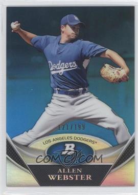 2011 Bowman Platinum - Prospects - Blue #BPP68 - Allen Webster /199