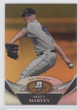 2011 Bowman Platinum - Prospects - Gold #BPP66 - Matt Harvey /50