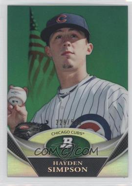 2011 Bowman Platinum - Prospects - Green #BPP61 - Hayden Simpson /599