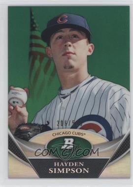 2011 Bowman Platinum - Prospects - Green #BPP61 - Hayden Simpson /599