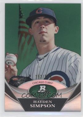 2011 Bowman Platinum - Prospects - Green #BPP61 - Hayden Simpson /599