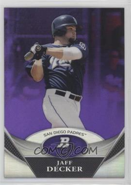 2011 Bowman Platinum - Prospects - Retail Purple Refractor #BPP100 - Jaff Decker