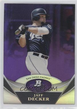 2011 Bowman Platinum - Prospects - Retail Purple Refractor #BPP100 - Jaff Decker