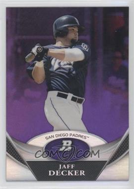 2011 Bowman Platinum - Prospects - Retail Purple Refractor #BPP100 - Jaff Decker