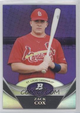 2011 Bowman Platinum - Prospects - Retail Purple Refractor #BPP18 - Zack Cox