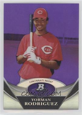 2011 Bowman Platinum - Prospects - Retail Purple Refractor #BPP39 - Yorman Rodriguez