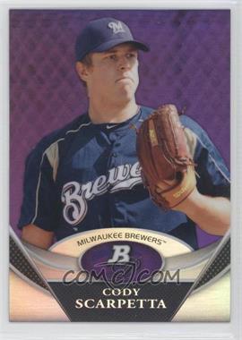 2011 Bowman Platinum - Prospects - Retail Purple Refractor #BPP52 - Cody Scarpetta