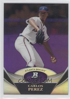 2011 Bowman Platinum - Prospects - Retail Purple Refractor #BPP58 - Carlos Perez