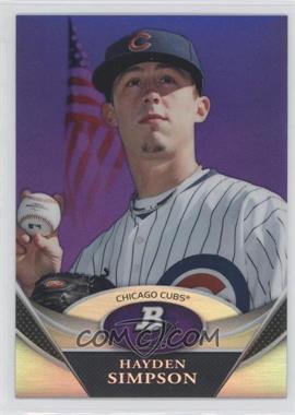 2011 Bowman Platinum - Prospects - Retail Purple Refractor #BPP61 - Hayden Simpson