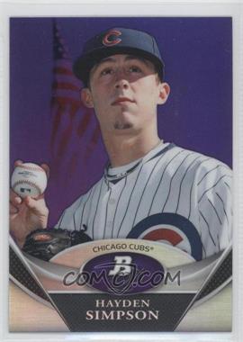 2011 Bowman Platinum - Prospects - Retail Purple Refractor #BPP61 - Hayden Simpson