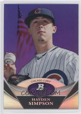 2011 Bowman Platinum - Prospects - Retail Purple Refractor #BPP61 - Hayden Simpson