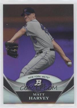 2011 Bowman Platinum - Prospects - Retail Purple Refractor #BPP66 - Matt Harvey