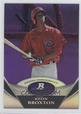 2011 Bowman Platinum - Prospects - Retail Purple Refractor #BPP67 - Keon Broxton