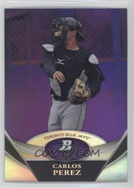 2011 Bowman Platinum - Prospects - Retail Purple Refractor #BPP97 - Carlos Perez