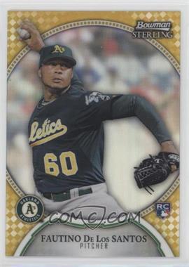 2011 Bowman Sterling - [Base] - Gold Refractor #14 - Fautino De Los Santos /50