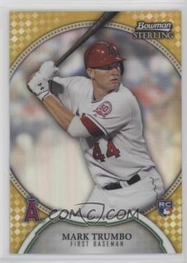 2011 Bowman Sterling - [Base] - Gold Refractor #18 - Mark Trumbo /50