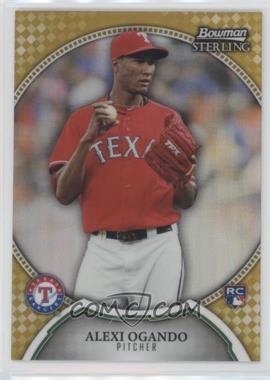 2011 Bowman Sterling - [Base] - Gold Refractor #37 - Alexi Ogando /50