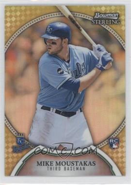 2011 Bowman Sterling - [Base] - Gold Refractor #9 - Mike Moustakas /50