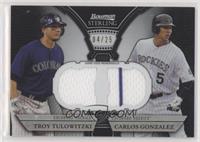 Troy Tulowitzki, Carlos Gonzalez #/25