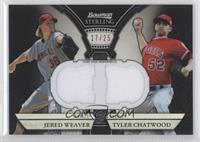 Jered Weaver, Tyler Chatwood #/25