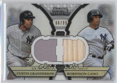 2011 Bowman Sterling - Box Loader Dual Relics - Refractor #DRB-GC - Curtis Granderson, Robinson Cano /99