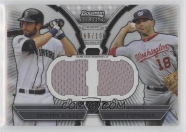 2011 Bowman Sterling - Box Loader Dual Relics #DRB-AE - Dustin Ackley, Danny Espinosa /196