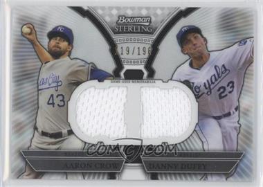 2011 Bowman Sterling - Box Loader Dual Relics #DRB-CD - Aaron Crow, Danny Duffy /196