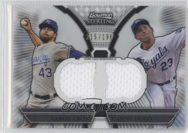 2011 Bowman Sterling - Box Loader Dual Relics #DRB-CD - Aaron Crow, Danny Duffy /196
